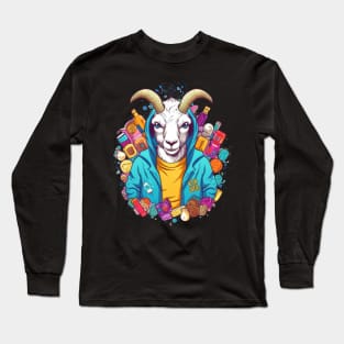 This little goat is bleatfully happy Long Sleeve T-Shirt